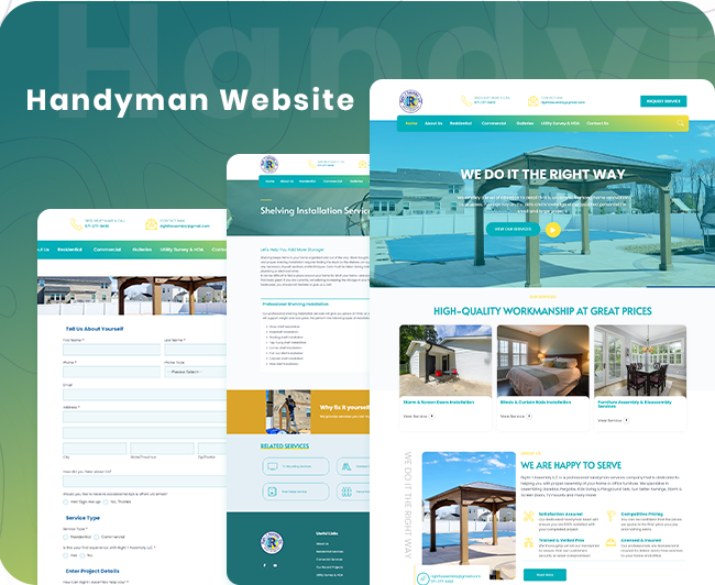 Handyman website main banner