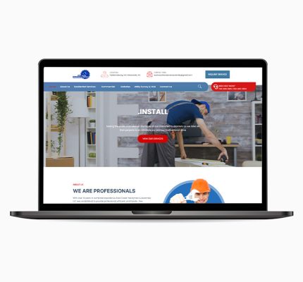 handyman website macbook pro mockup