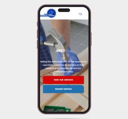 Handyman Webstie iphone 14 mockup