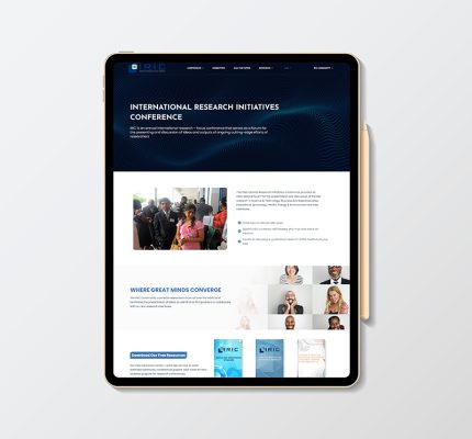 Events/Conference website Ipad