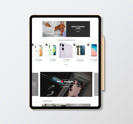 Ecommerce website Ipad
