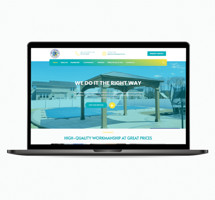 handyman website macbook pro mockup